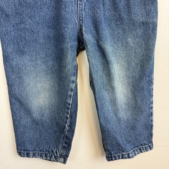 Vintage Nautica 90s Stripe Denim Overalls Blúe Boys - 3T 3 - Picture 3 of 7